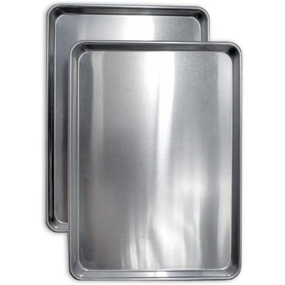 Cookie Sheet Pan - 2 Pack Aluminum Half Sheet Baking Pang - 13x18 Baking Sheet